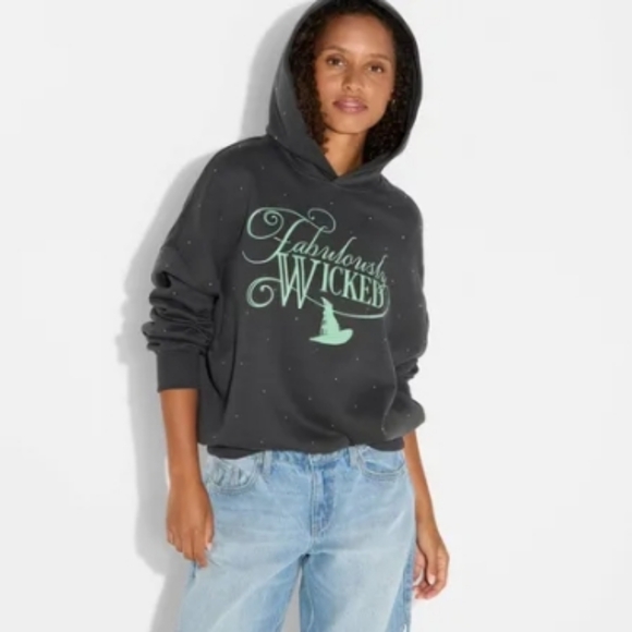 Fabulously Wicked Charcoal Hoodie - Picture 2 of 5